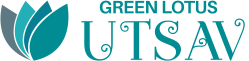 Green Lotus Utsav Logo Wide